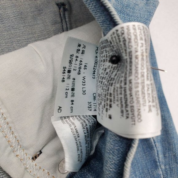 Levi 515 Jeans Women’s Boot Cut Embroidered on rear pockets Blue Size 14 Short - Picture 6 of 12